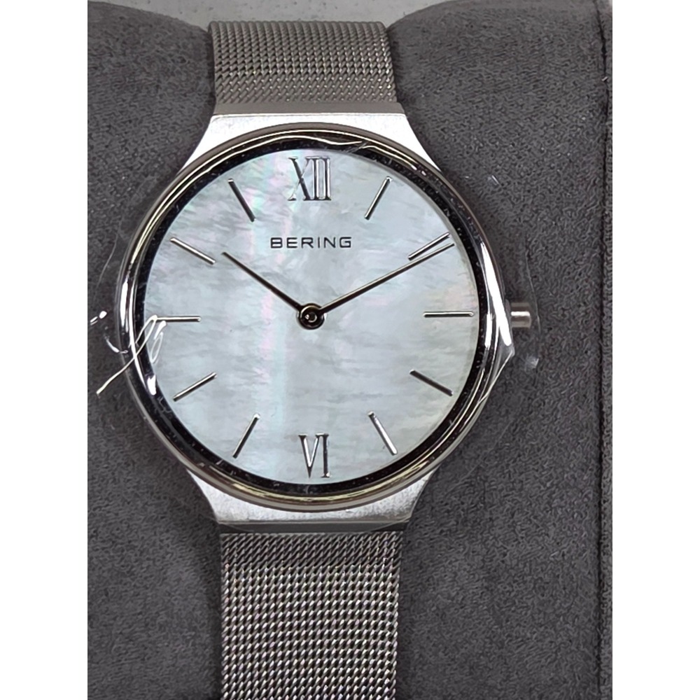 Bering‎ Stainless Steel Mesh Watch Sapphire Crystal Minimalist Design New w/ Box